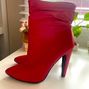 New Red Yoki Calf high heel boots